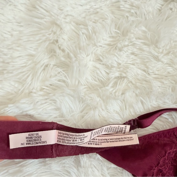 Victorias Secret Unlined balconet maroon 34DD/E75 - Picture 4 of 9